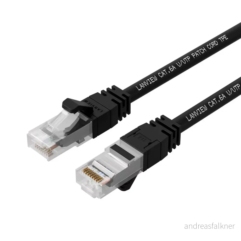 LANVIEW CAT6A S/FTP 7,5m Black LSZH, LV-SFTP6A075B
