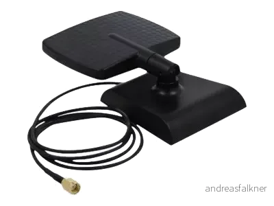 DELOCK WLAN WiFi 6 Antenna RP-SMA plug 4 - 6 dBi directional with magn 90297