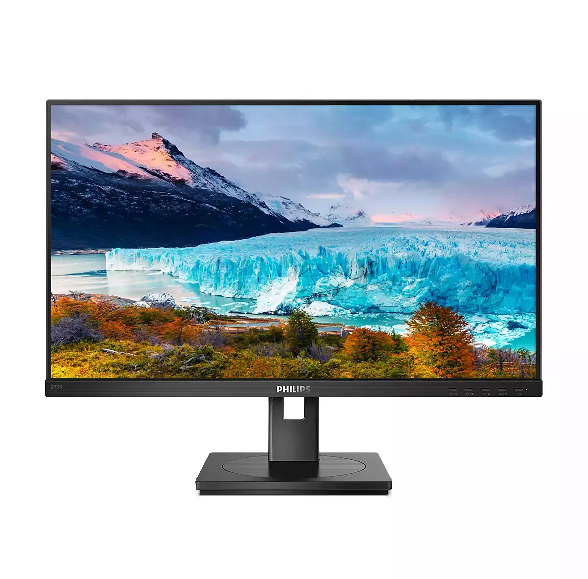 PHILIPS S-line 272S1AE - LED monitor - 27" - 1920 x 1080 Full HD (1080p) @ 75 Hz - IPS - 250 cd/m² - 1000:1 - 4 ms - HDMI, DVI-D, VGA, DisplayPort - speakers - black texture 272S1AE/00