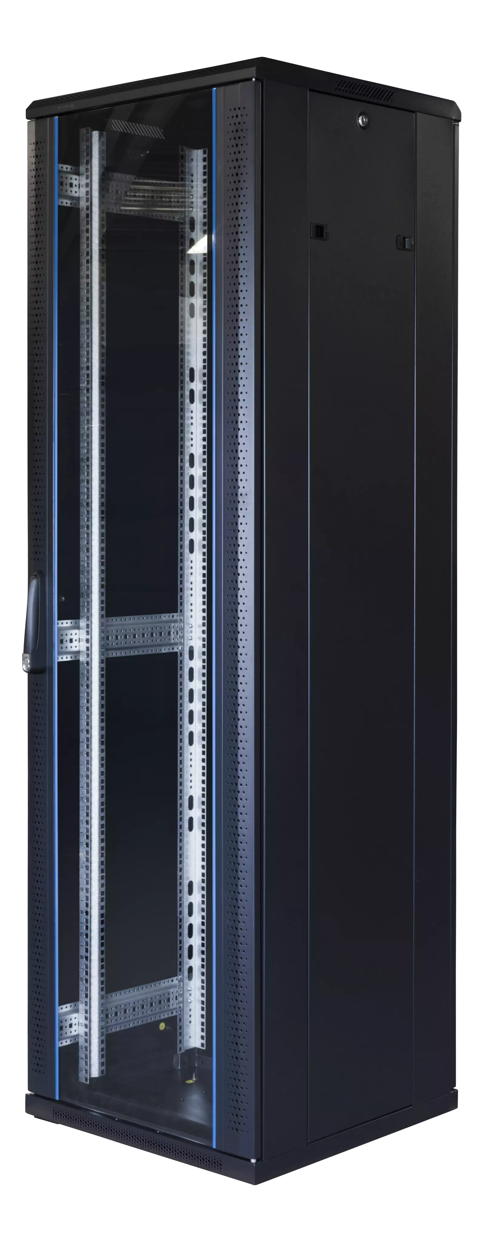 TOTEN System G, 19" cabinet, 42U, 800x800, glass/metal, black G6.8842.9001
