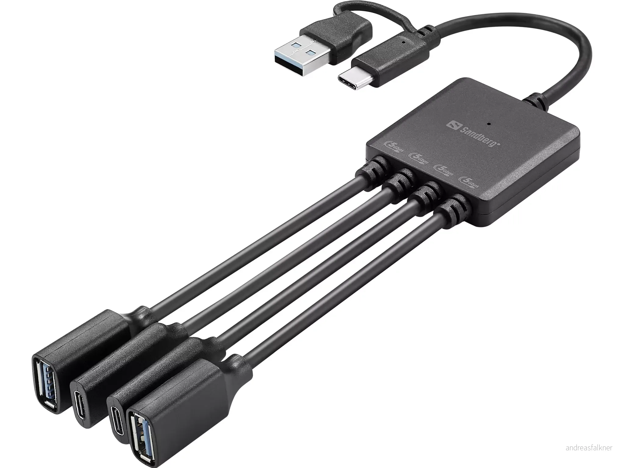 SANDBERG USB-C/A to 2A+2C Splitter 136-81
