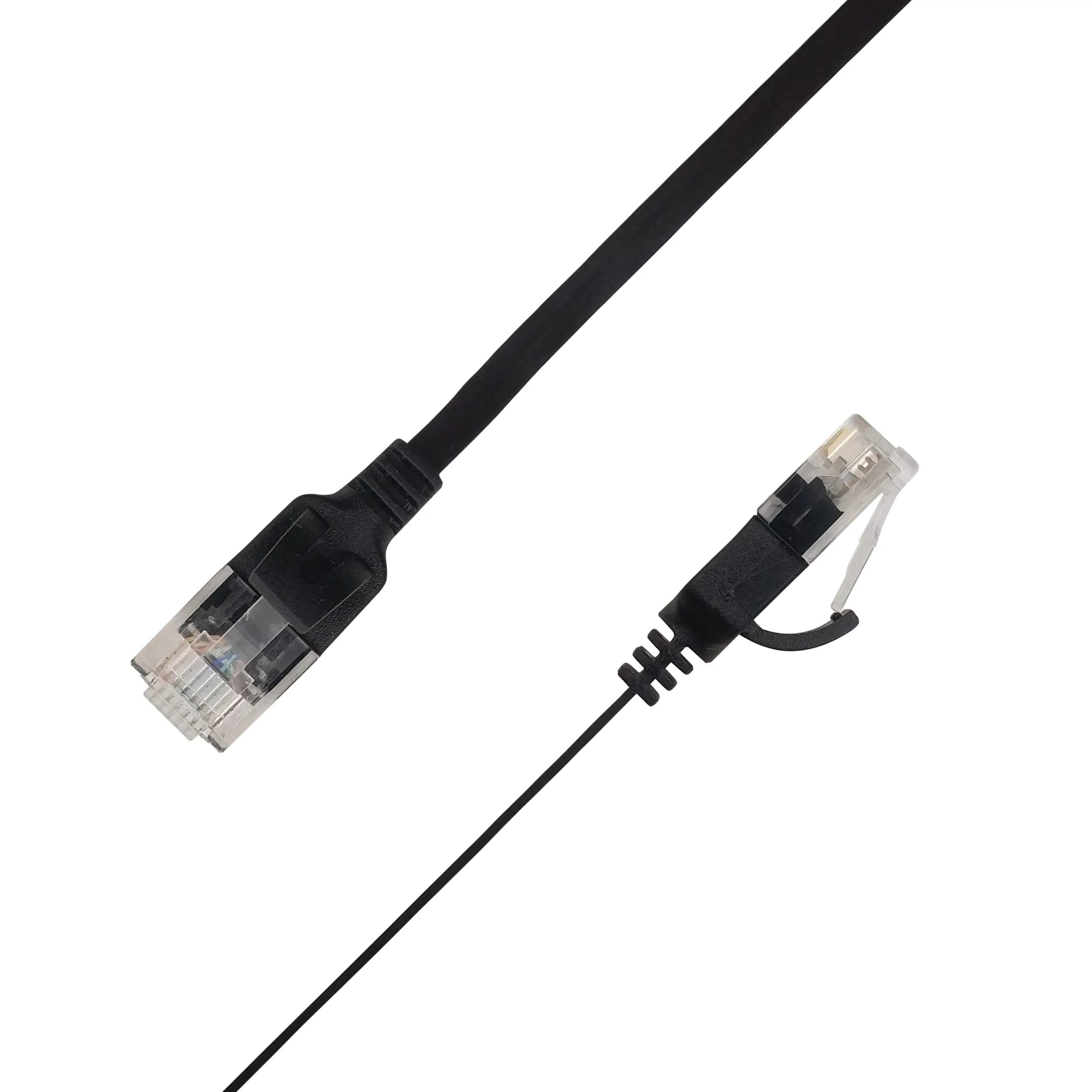 LinkIT Flat U/UTP Cat6A Black 2m AWG UTP-FL6A-00200-BLK