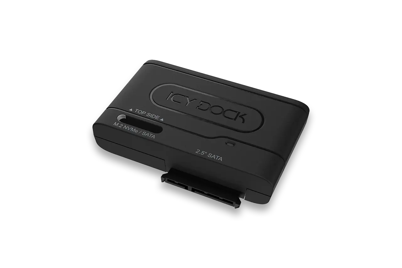 ICY DOCK USB 3.2 Gen 2 (Type-C)>2.5" SATA SSD/HDD & M.2 NVMe/SATA SSD MB104U-1SMB