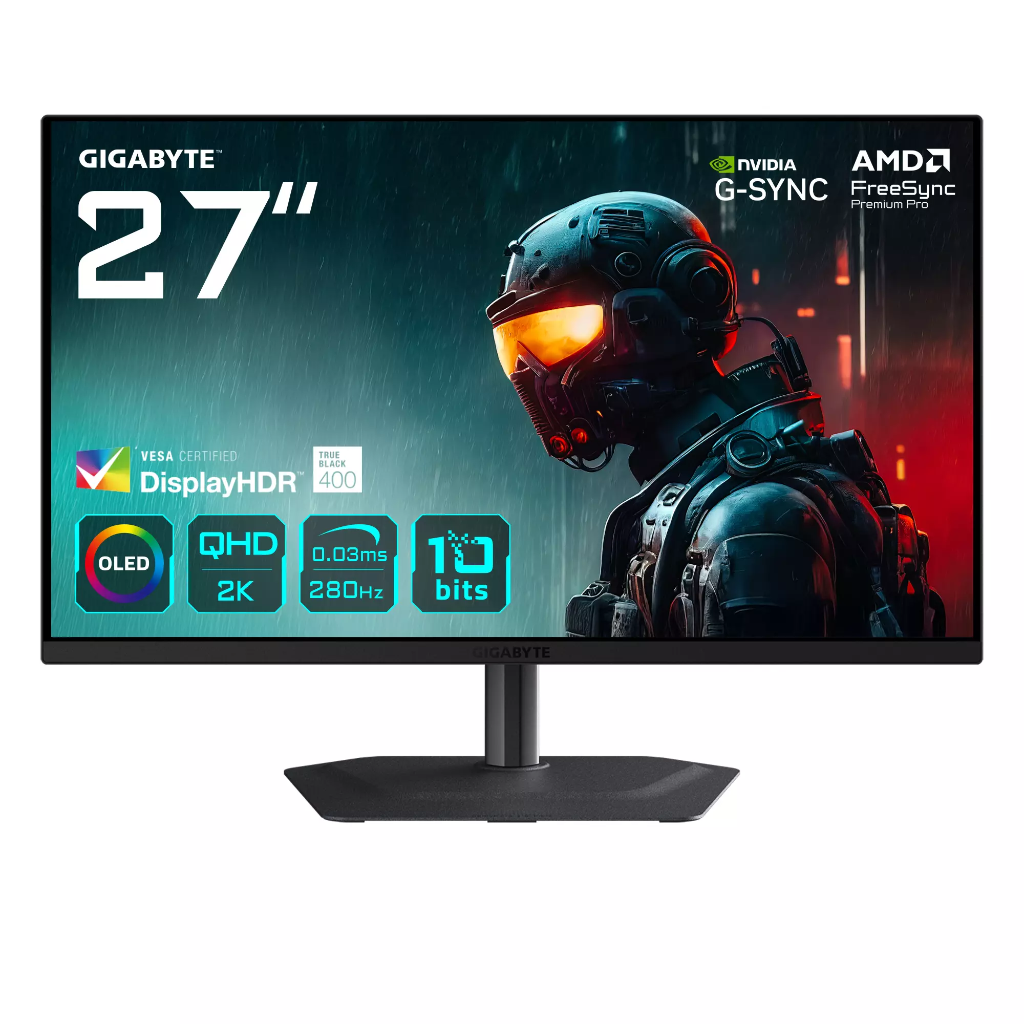 GIGABYTE (27") Oled 2K Qhd Gaming MO27Q2A
