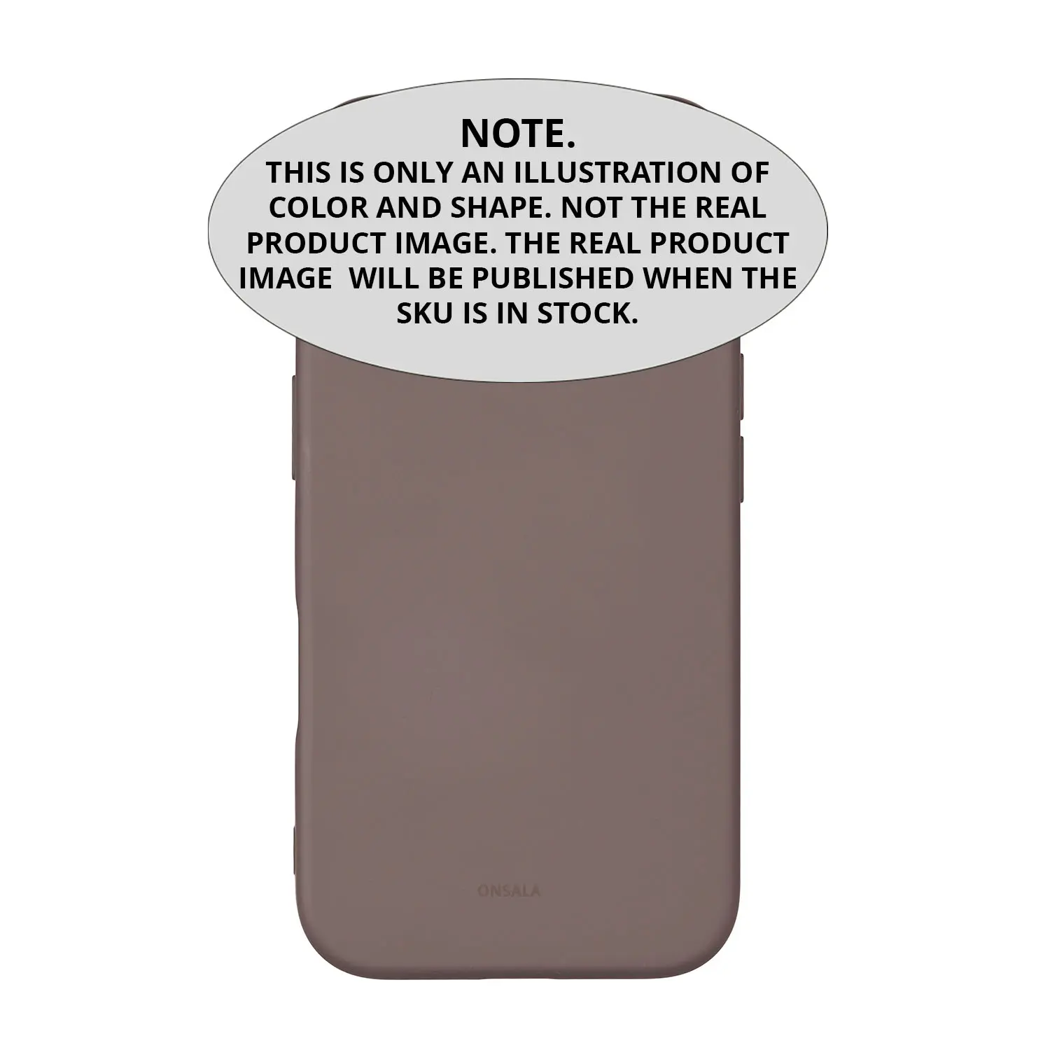 ONSALA Back Sil Touch Recycled MagSerie iPhone SE 4 2025 Chocolate 664274