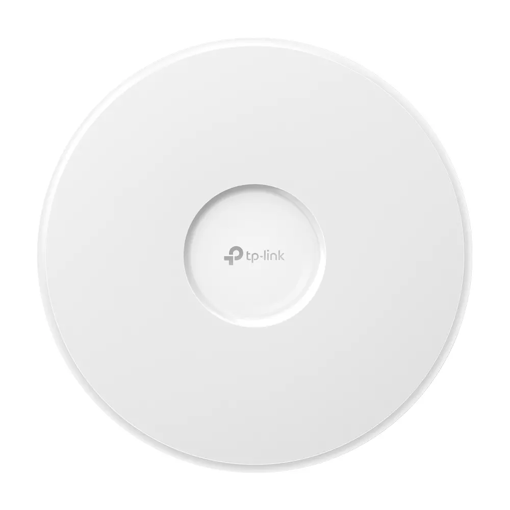 TP-LINK EAP772 Nieuw BE9300 Ceiling Mount Tri-Band Wi-Fi 7 Access Point BE9300 Tri-Band Wi-Fi 7 (5760 Mbps on 6 GHz + 2880 Mbps on 5 GHz + 574 Mbps on 2.4 GHz). A clear 6 GHz band brings cleaner and wider ban EAP772