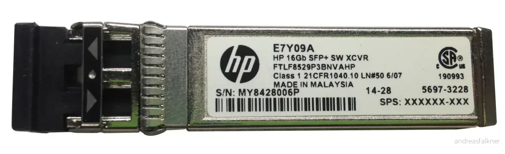 Hewlett Packard Enterprise HPE 16Gb QSFP+ SW 1-pack I Temp Ext XCVR E7Y09A