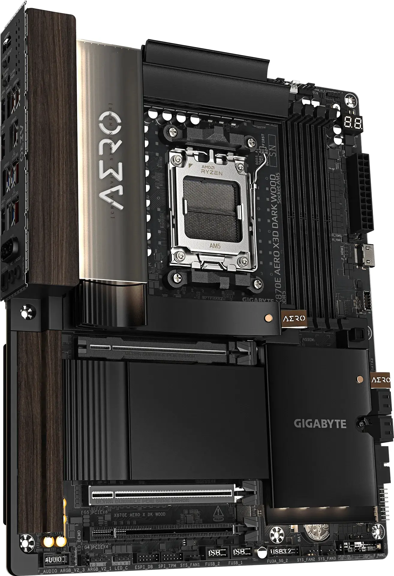 GIGABYTE X870E AERO X3D DARK WOOD X870E AERO X DK WOOD