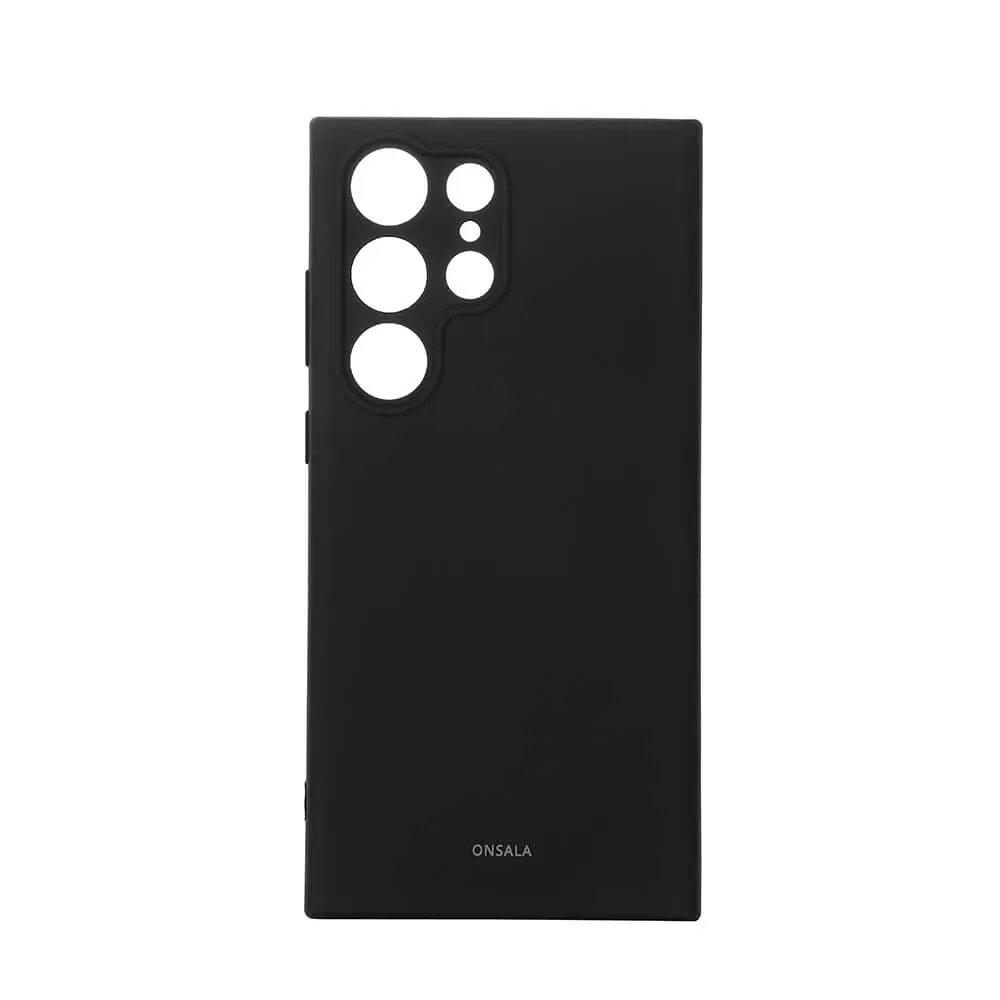 ONSALA Backcover Silicone Samsung S23 Ultra 5G Black 664127