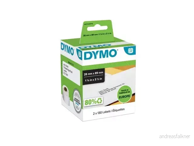DYMO Etikett Std. Adresse,6pk 28x89 S0722370