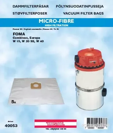 FOMA Centralsug W-15, W40 5-pcs. - qty 1 40053
