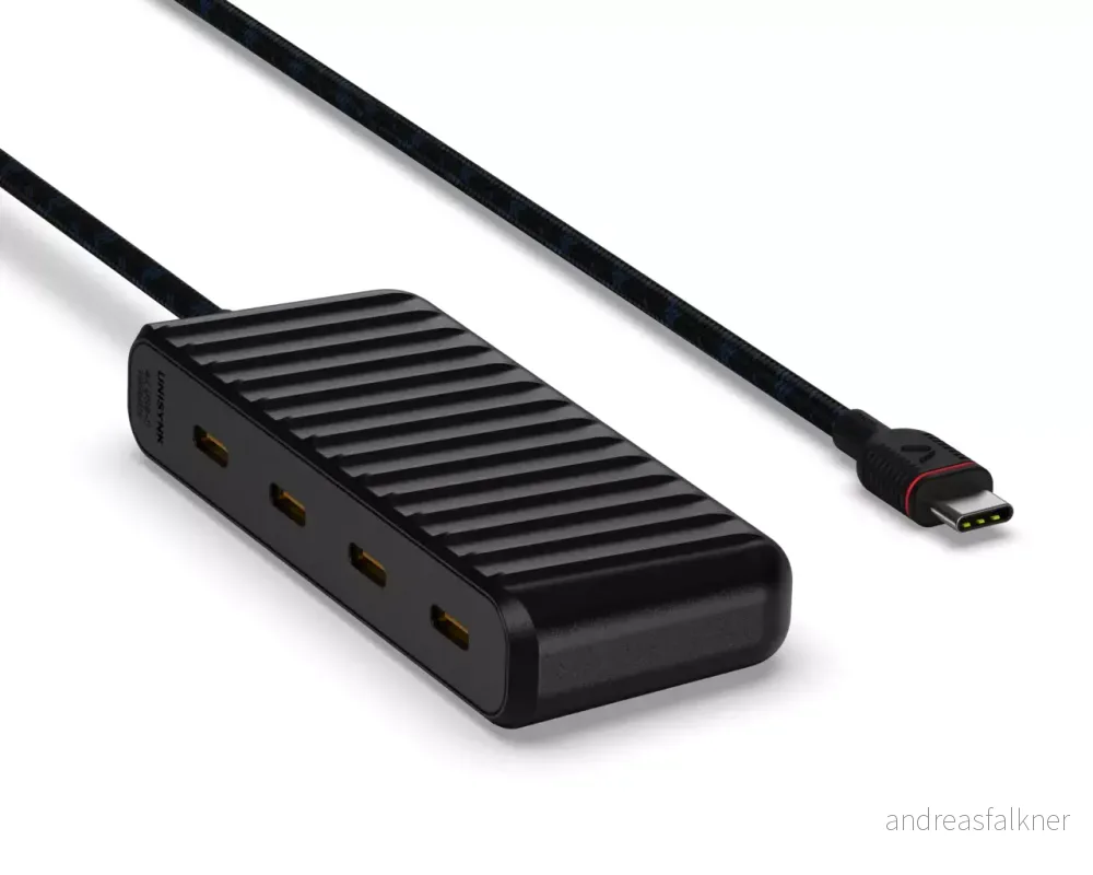 UNISYNK USB-C to 4x USB-C Hub 10Gbps Black 10427