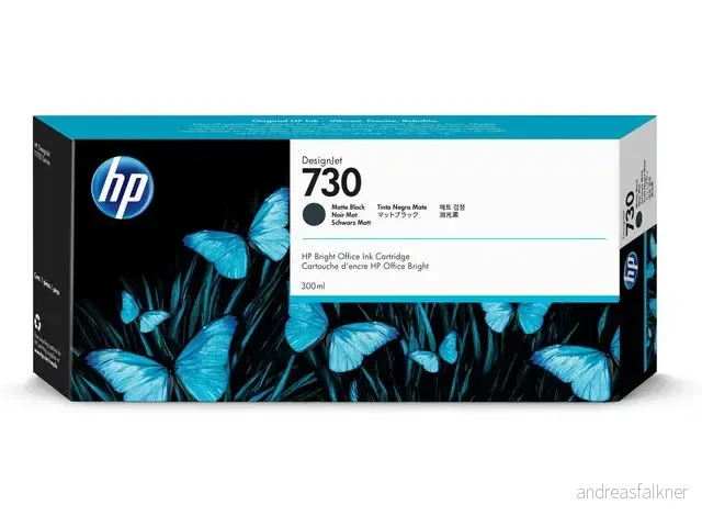 HP Ink/730 300ml Matte BK P2V71A