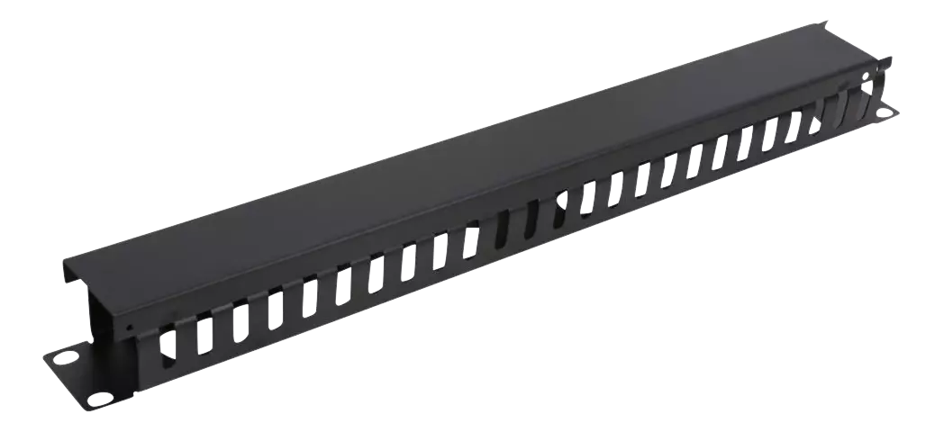 DELTACO 19" 1U Metal Cable Management, 400mm 19-23