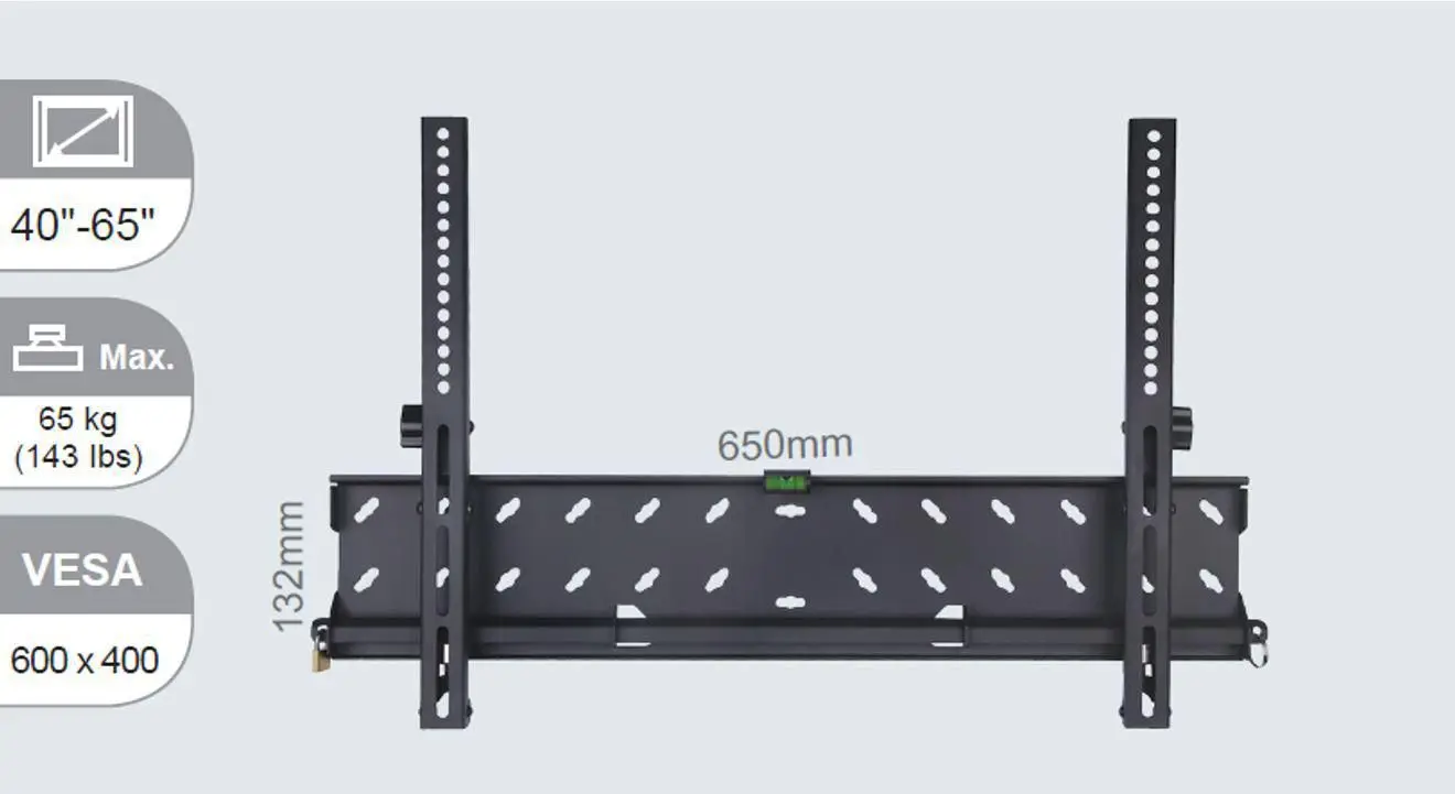 VIVOLINK Wall mount large tilt up to VLMW4065T