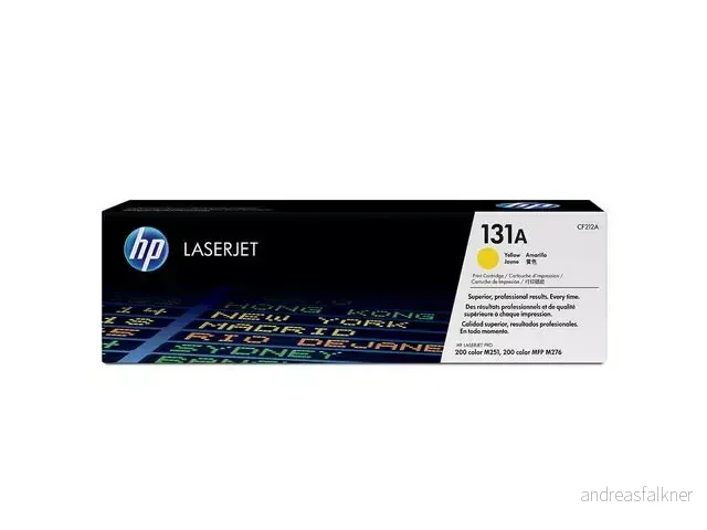 HP 131A gul original LaserJet-tonerkassett CF212A