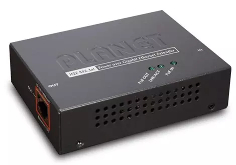 PLANET PoE Extender Gigabit IEEE802.3at Long Distance High Power POE-E201