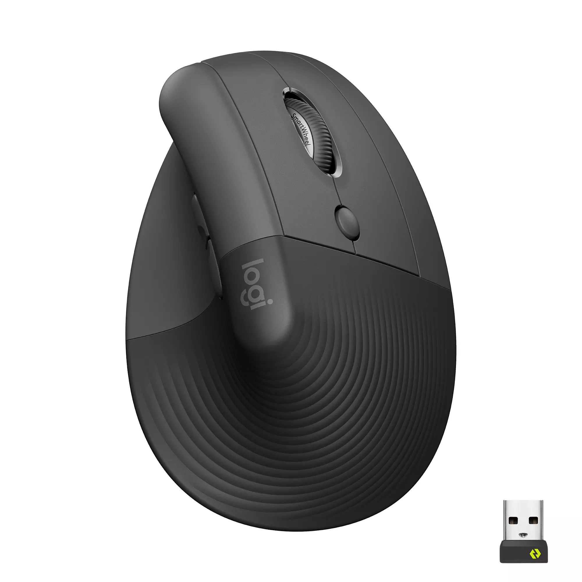 LOGITECH Lift Vertical Ergonomic Mouse Vertical mouse ergonomic optical 6 buttons wireless Bluetooth 2.4 GHz Bolt USB 910-006473
