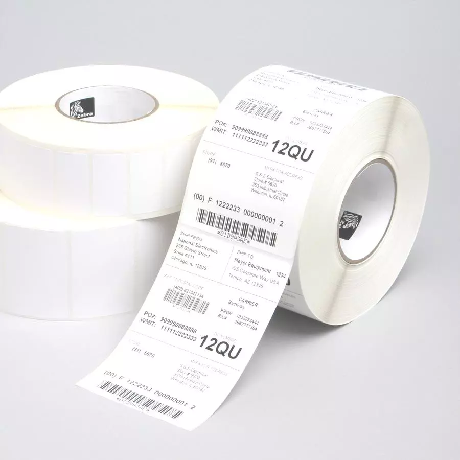 ZEBRA 1PCS Z-PERF 1000T 102X203MM 726 LBL/ROLL 4/CASE CORE:76 MM 880026-203