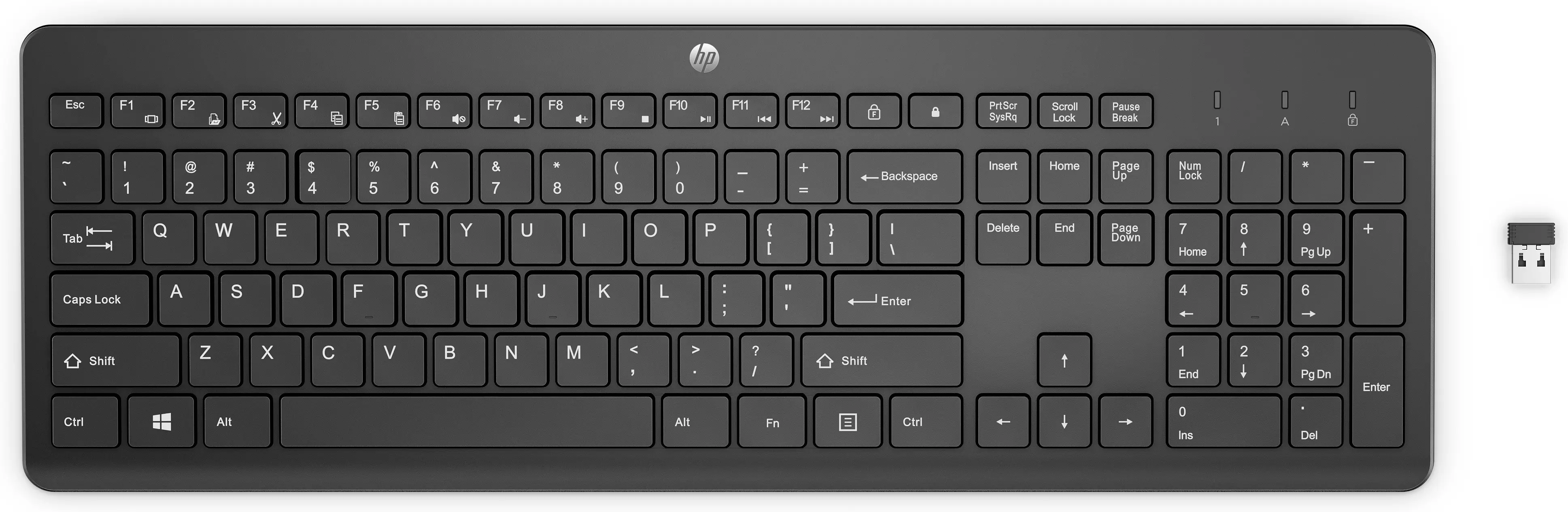 HP 230 Wireless Keyboard Black 3L1E7AA#UUW