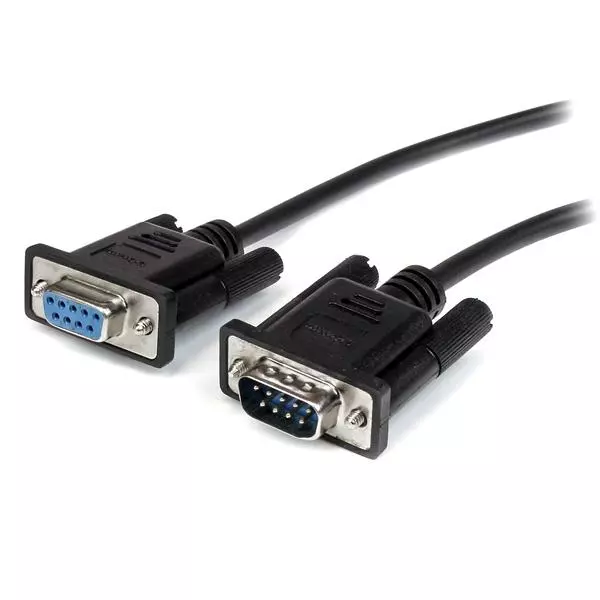 STARTECH DB9 RS232 SERIAL EXTENSION CABL 0.5M BLACK MALE TO FEMALE CABLE CABL MXT10050CMBK