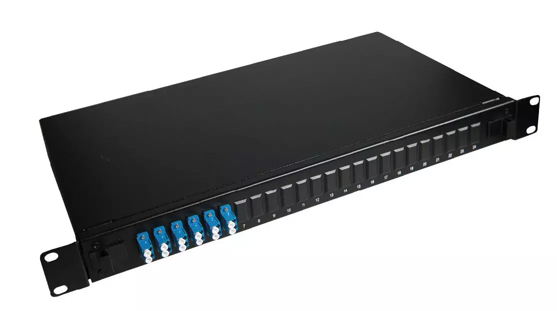 LANVIEW Fibre patch panel 19" 1U with LVO233835