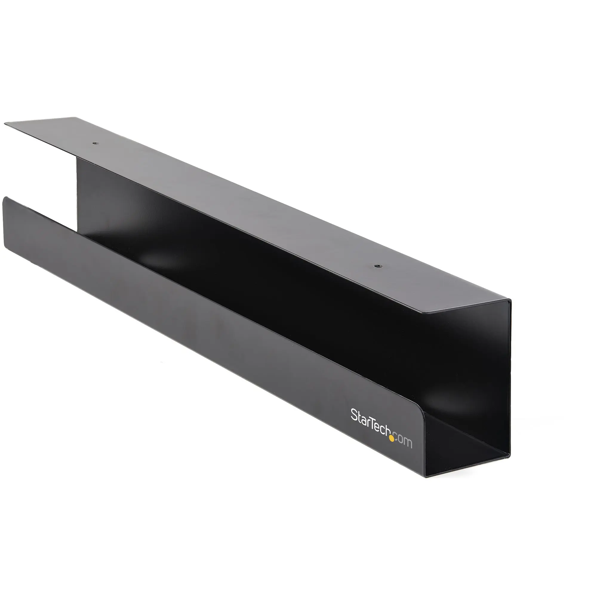 STARTECH Under Desk Cable Management Tray Desk or Table Mount Cords/Wire/Power Strip Holder 60cm x 11cm UDCMTRAY
