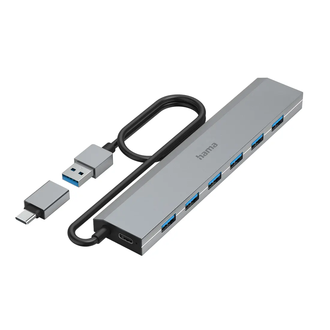 HAMA USB Hub 7 Ports incl. Power Supply Unit 00200137