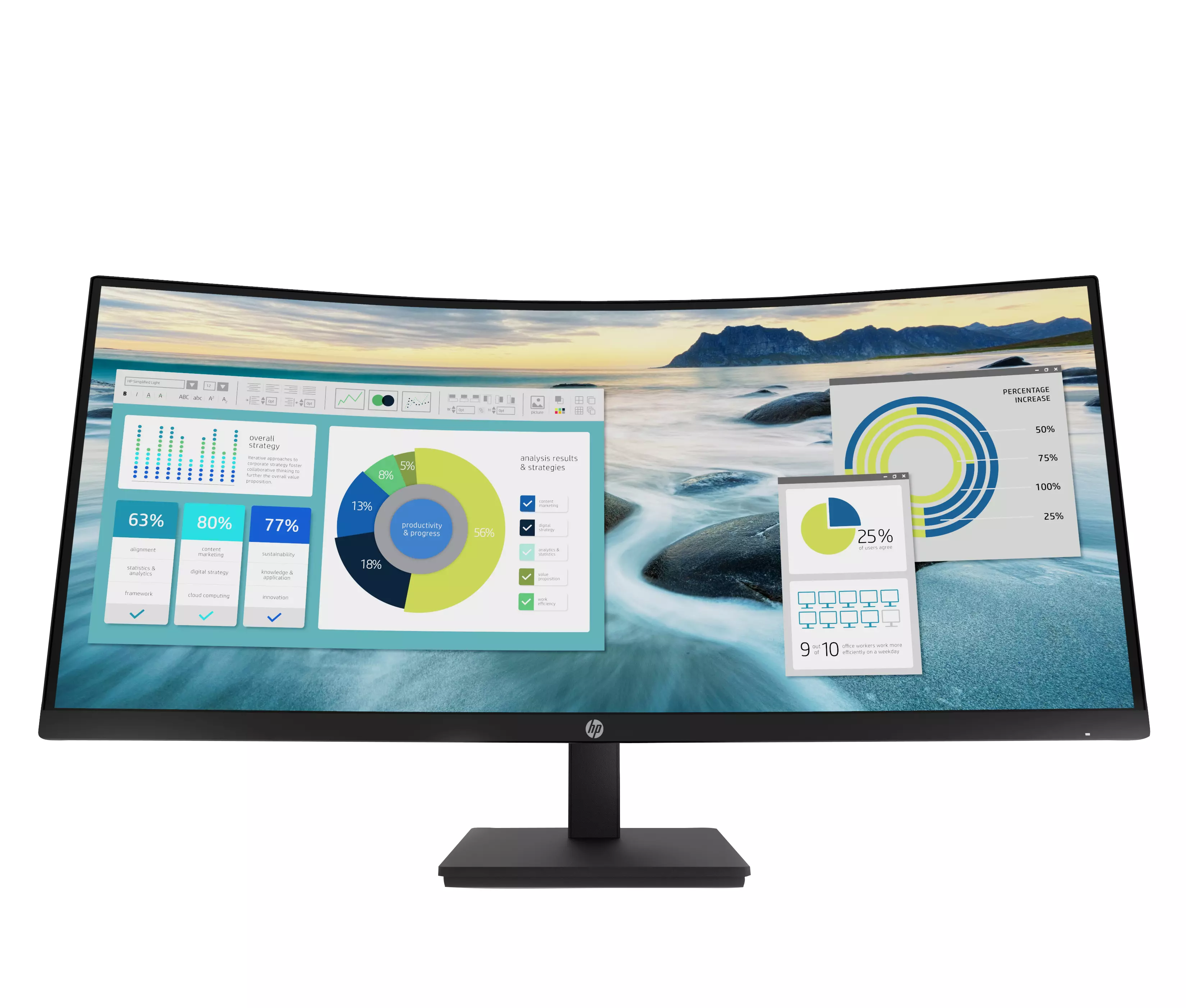 HP P34hc G4 34inch WQHD USB-C Curved 1xHDMI 1xDP 4xUSB 3.1 21Y56AA