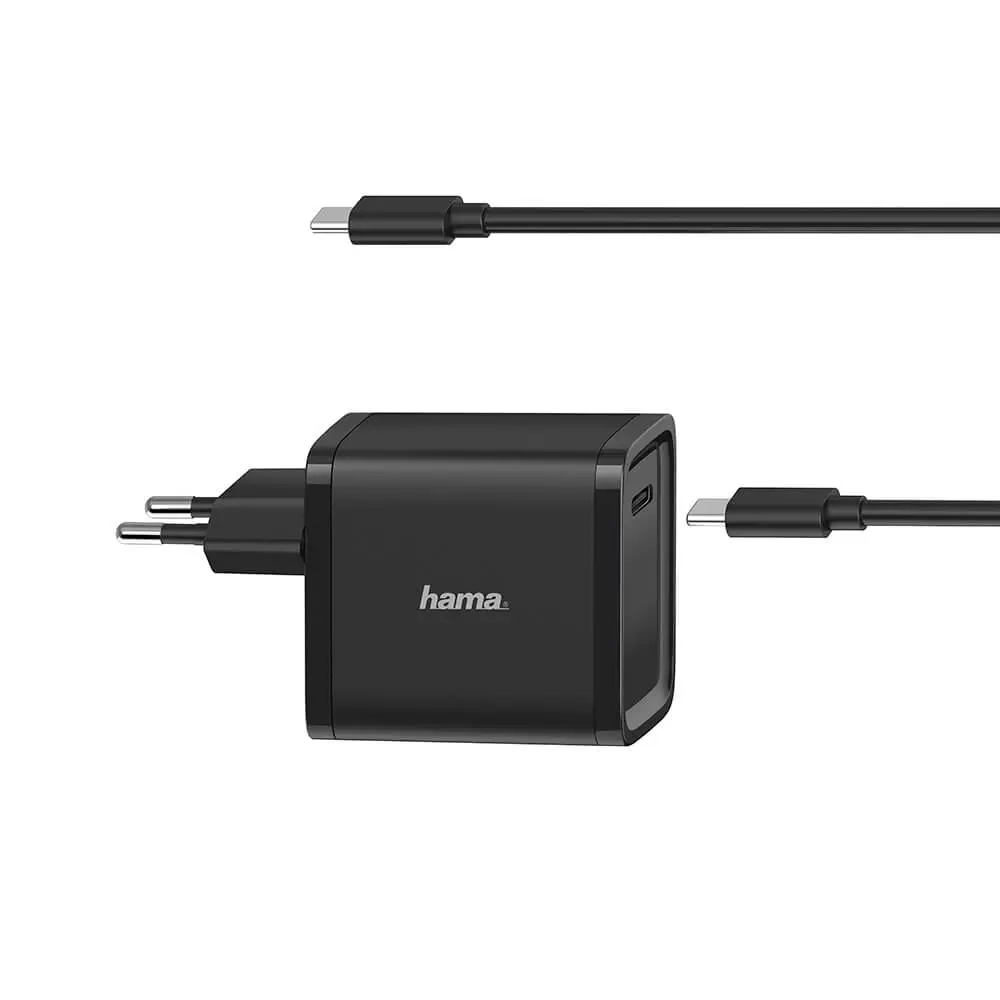 HAMA Strømforsyning Notebook USB-C 100-240V 5-20V/45W 00200005