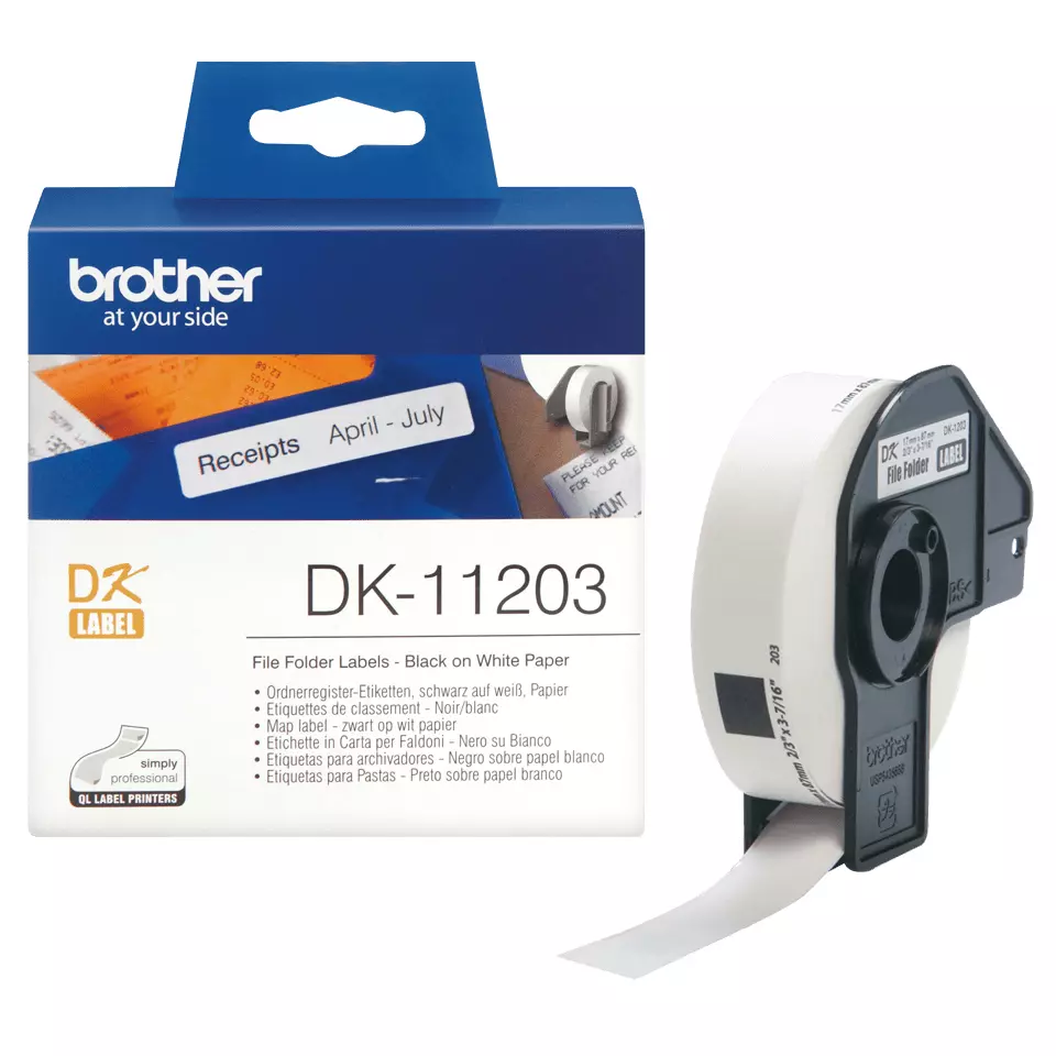 BROTHER P-Touch DK-11203 die-cut map label 17x87mm 300 labels DK11203