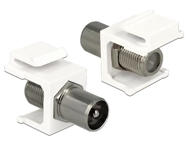 DELOCK Keystone F Buchse -> IEC Stecker 86362