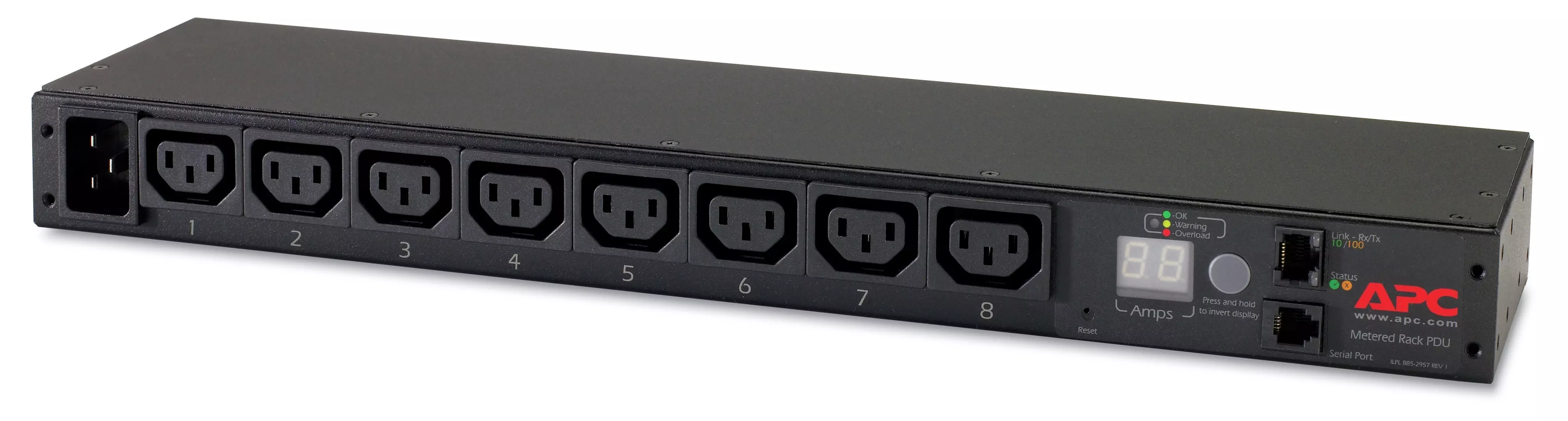 APC RACK PDU METERED 1U 16A 230V 8 C13 AP7821B