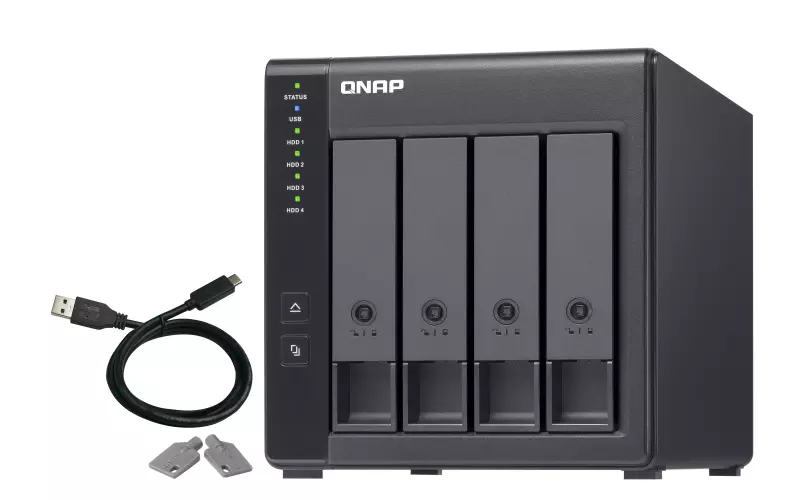 QNAP 4 Bay USB Type-C Direct Attached TR-004