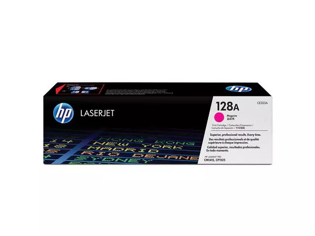HP 128A magenta original LaserJet-tonerkassett CE323A