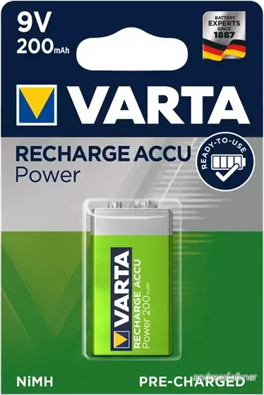 VARTA Batteri Laddbart 6F22,9V 56722101401
