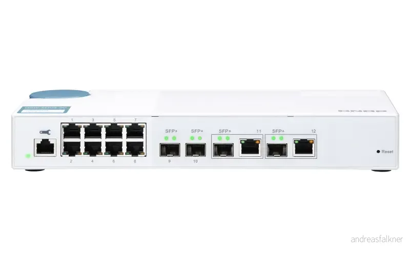 QNAP QSW-M408-2C 8 port 1Gbps 2 port 10G SFP+/ NBASE-T Combo 2 port 10G SFP+ Web Managed Switch QSW-M408-2C