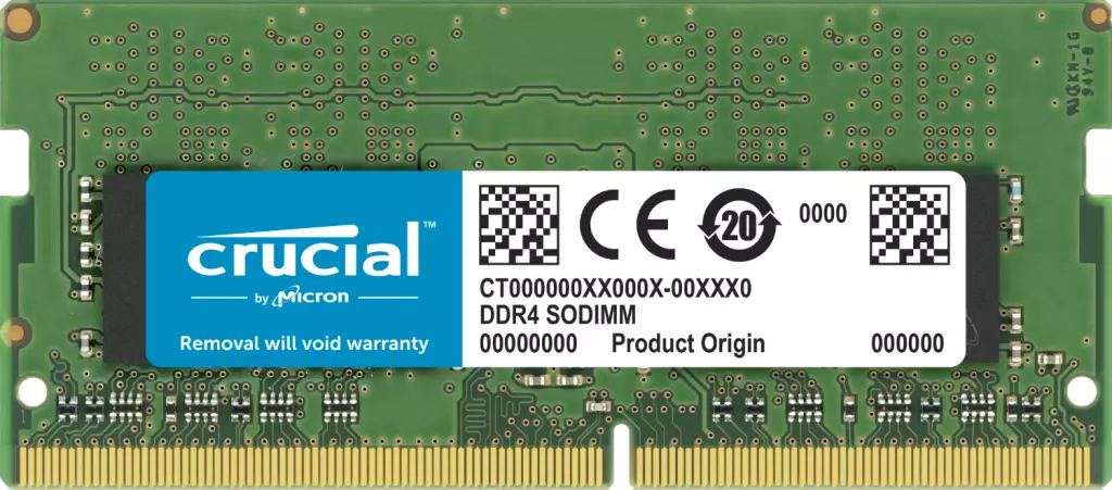 CRUCIAL 32GB DDR4-3200MHz SODIMM 1.2V CL22 CT32G4SFD832A