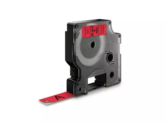DYMO D1 12mm tape black/red S0720570