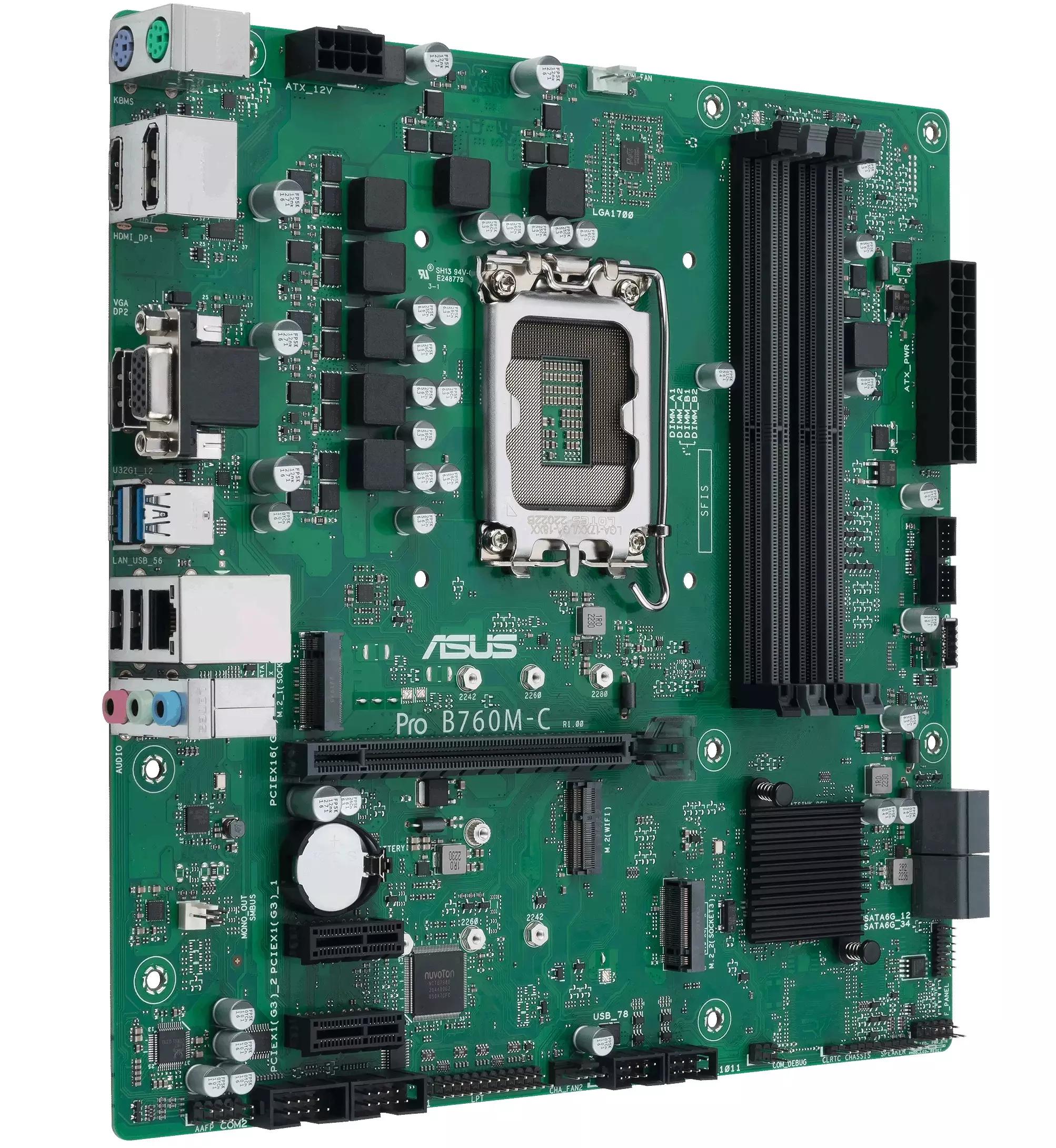 ASUS PRO B760M-C-CSM (INTEL,1700,DDR5,mATX) 90MB1DX0-M1EAYC