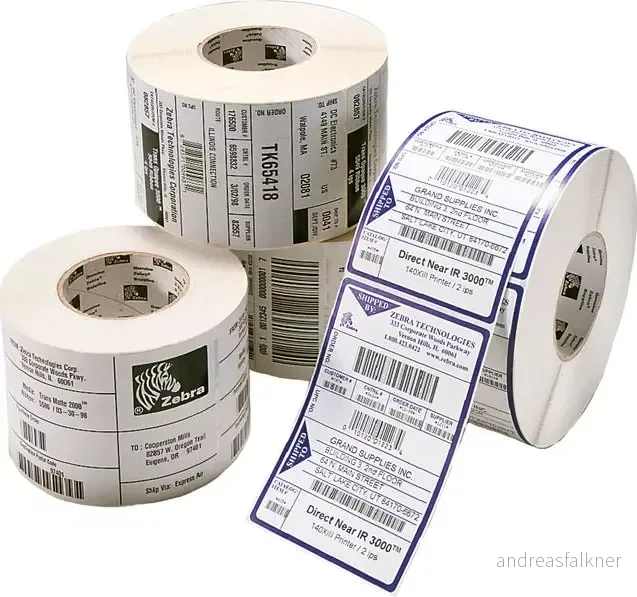 ZEBRA Z-SLCT 2000T 57X32MM 76MM COATED PERFO BOX OF 4 SUPL 3006324
