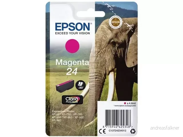 EPSON Ink/24XL Elephant 8.7ml MG C13T24334012