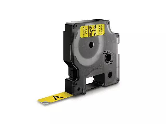 DYMO D1 12mm, Sort/Gul S0720580