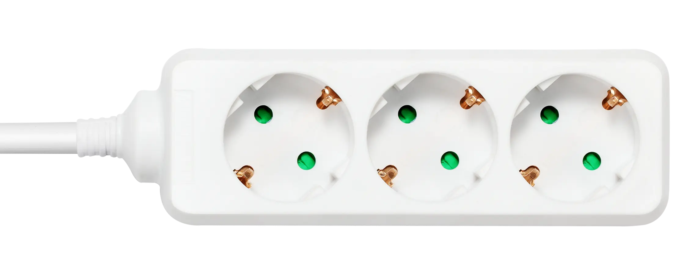 DELTACO outlet 3xCEE 7/3 1xCEE 7/7 3m white GT-0304