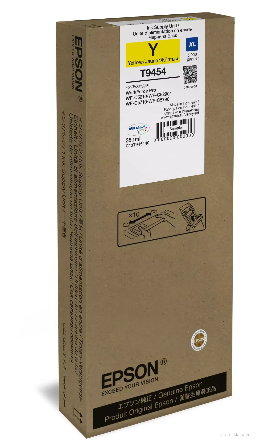 EPSON Ink Cart/T9454 XL 38.1ml YL C13T945440