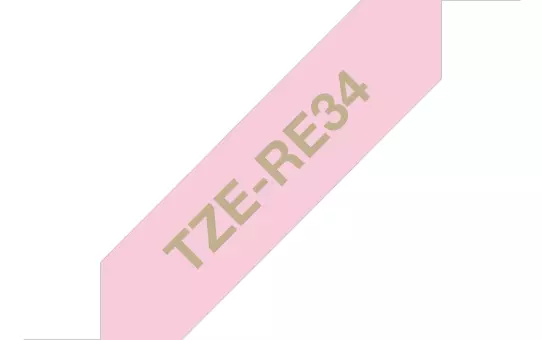 BROTHER Tape BROTHER TZE-RE34 12mmx4m gull/rosa TZERE34