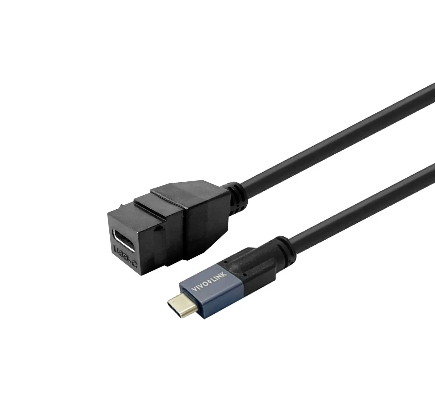 VIVOLINK Keystone Black USB-C female PROKEYUSBCFM1B