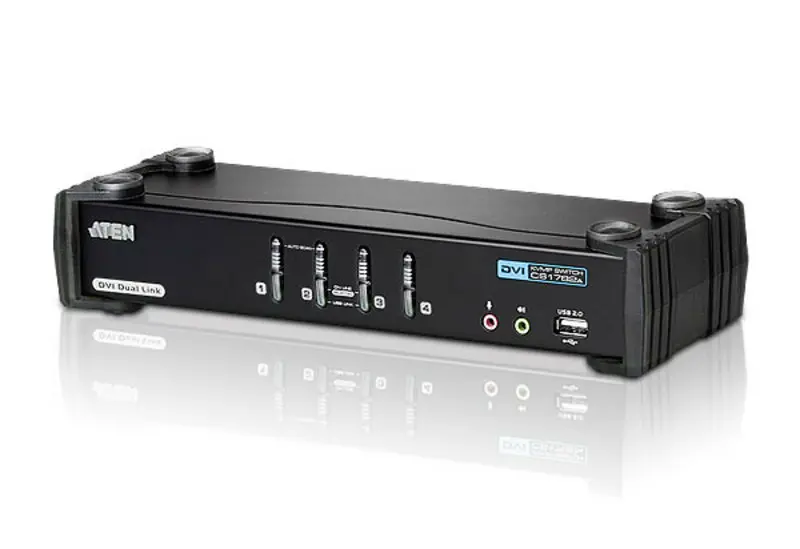 ATEN KVM Sw. 4P. USB DVI 3D Audio CS1784A-AT-G