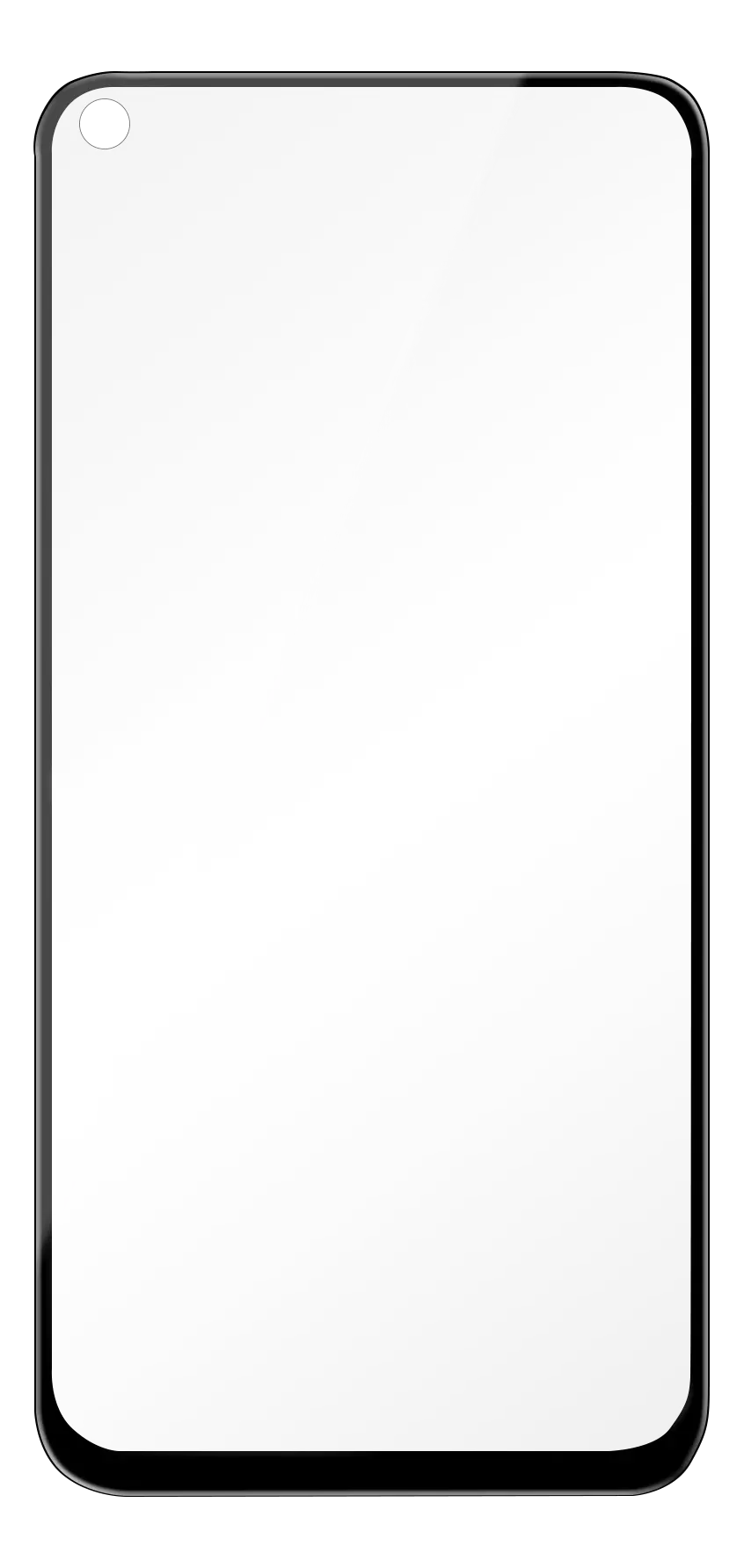 DELTACO screen protector for Huawei P40 Lite, 2.5D glass, full screen SCRN-P40L