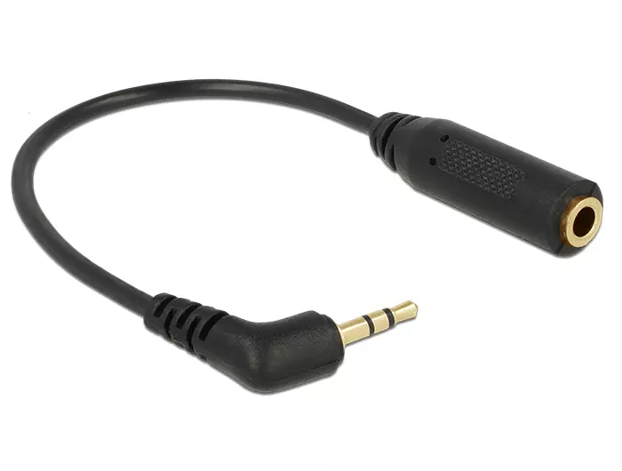 DELOCK Audio Cable 2.5 mm male angled > 3.5 mm 4 pin female 65674